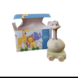 Precious Moments Enesco Birthday Train Age 8 Ostrich Figure In Box Vintage